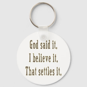 Bruine God Zei Het Sleutelhanger