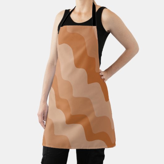 Bruine golvende oceaangolven gradiënt schort (Insitu)