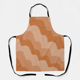 Bruine golvende oceaangolven gradiënt schort