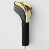 Bruine Gorilla Ontwerp Golfheadcover (Schuin)