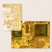 Bruine & gouden PCB-printplaat elektronisch gedruk Folie Kaarten (Display)
