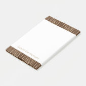 Bruine Gouden Strepen Post-it® Notes (Schuin)