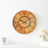 Bruine gouden terracotta baksteenroman grote klok (Huis)