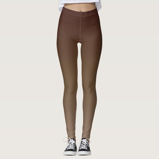 Bruine gradiënt leggings (Voorkant)