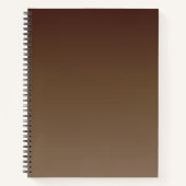 Bruine gradiënt notitieboek (Voorkant)