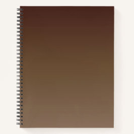 Bruine gradiënt notitieboek
