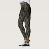 Bruine gradiëntdraak schaalt Leggings (Links)