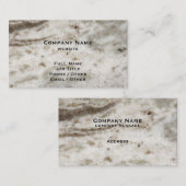 Bruine granieten visitekaartje (Voorkant / Achterkant)