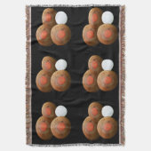 Bruine  grasforel deken (Voorkant Verticaal)