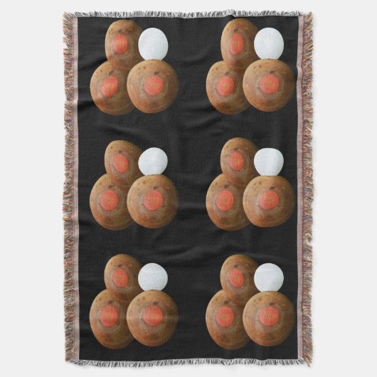 Bruine  grasforel deken (Voorkant Verticaal)