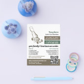 Bruine grasmaaier, grasverzorging flyer (Enkel)