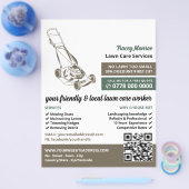 Bruine grasmaaier, grasverzorging flyer (Enkel)