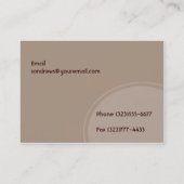 Bruine grijze cirkel visitekaartje (Achterkant)