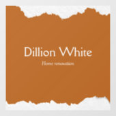 Bruine grijze gestructureerde print raamsticker (Vel)