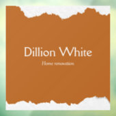 Bruine grijze gestructureerde print raamsticker (Vel 3)