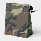 Bruine groene kamouflage bedankdoosjes (Achterkant)
