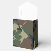 Bruine groene kamouflage bedankdoosjes (Geopend)