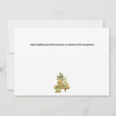 Bruine groene zomerhammock boho chic planten save the date (Achterkant)