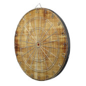Bruine grunge dartbord (Voorkant Rechts)