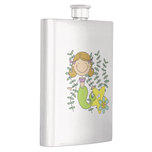 Bruine Haired Meermin Heupfles (Rechts)