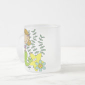 Bruine Haired Meermin Matglas Koffiemok (Voorkant links)