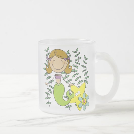 Bruine Haired Meermin Matglas Koffiemok (Rechts)