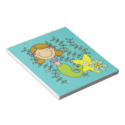 Bruine Haired Meermin Notitieblok (Schuin)