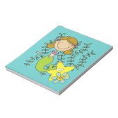 Bruine Haired Meermin Notitieblok (Linkerzijde)