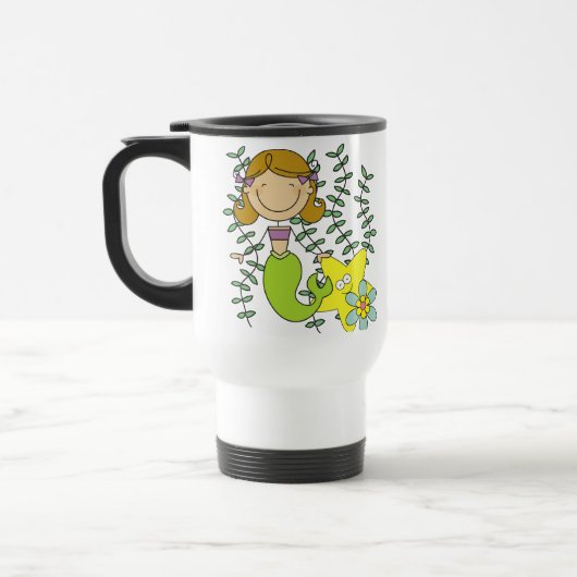 Bruine Haired Meermin Reisbeker (Links)