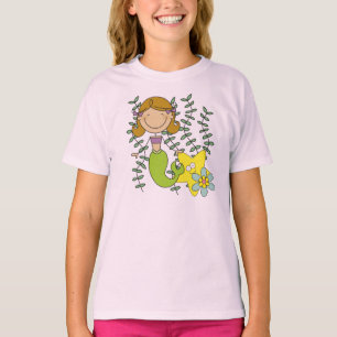 Bruine Haired Meermin T-shirt