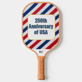 Bruine Handgreep 250th USA Verjaardag Speler Initi Pickleball Paddle