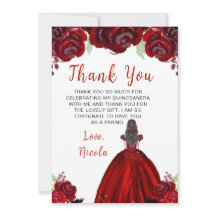 Bruine Haren Prinses Rode Bloemige Quinceanera