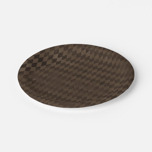  bruine Harlequin Papieren Bordje (Gekanteld)