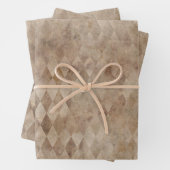 Bruine Harlequin, verhit Inpakpapier Vel (In situ)