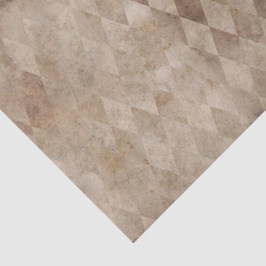 Bruine Harlequin, verhit Tissuepapier (Detail)