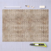 Bruine Harlequin, verhit Tissuepapier (Craft)