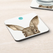 Bruine hars II-Onderzetters (6-set) Drankjes Onderzetter (Linkerzijde)