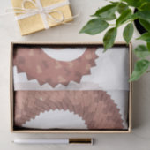 Bruine hartdraak op wit tissuepapier (Geschenk)