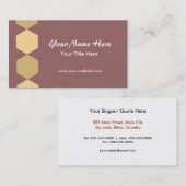 Bruine heksen visitekaartje (Voorkant / Achterkant)