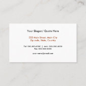 Bruine heksen visitekaartje (Achterkant)