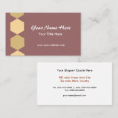 Bruine heksen visitekaartje (Voorkant / Achterkant)