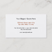 Bruine heksen visitekaartje (Achterkant)