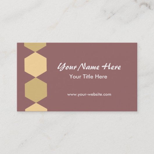 Bruine heksen visitekaartje (Voorkant)