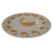 Bruine hennen snijplank (Hoek)