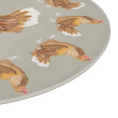 Bruine hennen snijplank (Hoek)