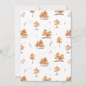 Bruine Herfst Herfst Landschapsboom bladeren bruil Kaart (Achterkant)