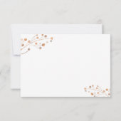 Bruine Herfst In Liefde Herfst Foliage RSVP-kaart RSVP Kaartje (Achterkant)