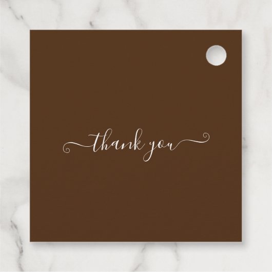 Bruine Herfst in liefde herfst gebladerte bruiloft Bedankjes Labels (Achterkant)