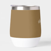 Bruine Herfst Naam Moderne Elegante Monogram Boho (Rechts)
