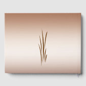 Bruine herfst oogst bruiloft gast boek (Achterkant)